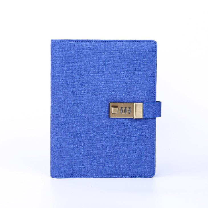 Diary With Lock Logo Can Be Customized